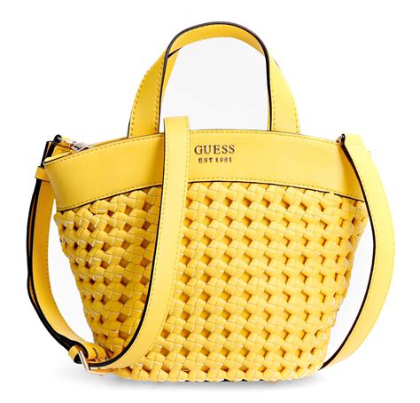 guess gelbe tasche